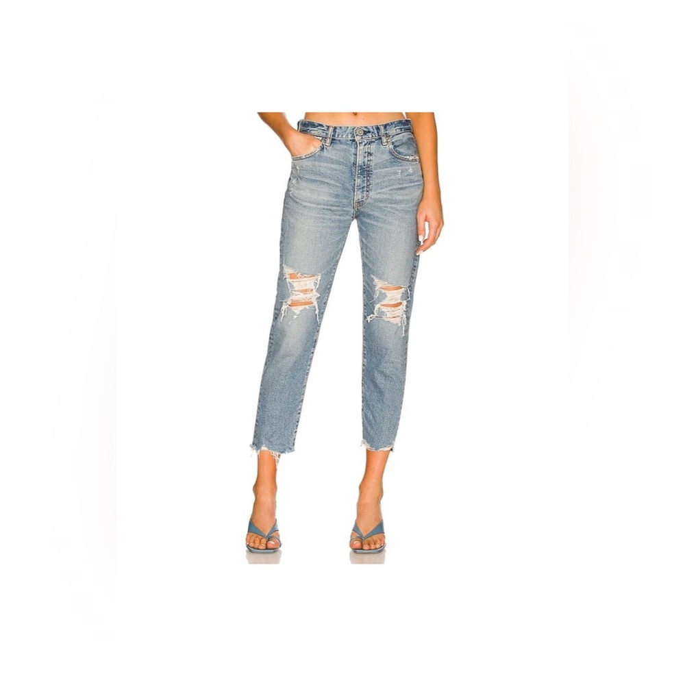 Moussy Vintage Carter Friend Blue Distressed Jeans